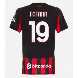 Fotbalové Dres AC Milan Youssouf Fofana #19 Dámské Domácí Oblečení 2025-26 Krátký Rukáv